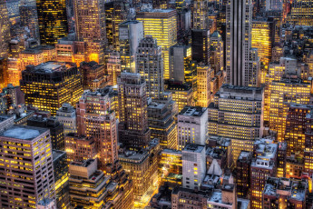 Картинка города нью йорк сша ночь небоскребы огни окна