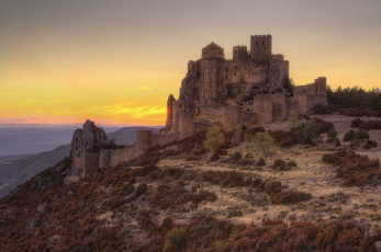 Картинка испания города дворцы замки крепости башни каменный замок