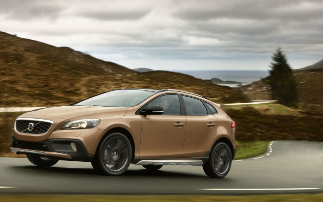 Обои картинки фото автомобили, volvo, v40, cross