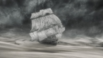 Картинка корабли рисованные паруса