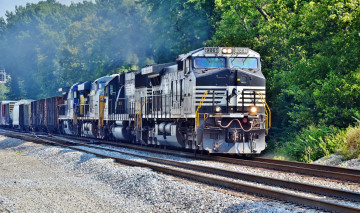 Картинка техника поезда состав вагоны рельсы локомотив железная дорога