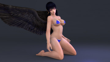 Картинка 3д+графика существа+ creatures фон взгляд девушка крылья