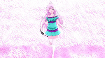 Картинка аниме to+love+ru фон лепестки lala satalin deviluke взгляд девушка