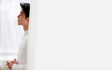 Картинка мужчины xiao+zhan актер пиджак шторы