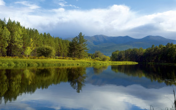 Картинка природа реки озера горы лес озеро