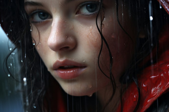 Картинка девушки -+лица +портреты брюнетка лицо вода