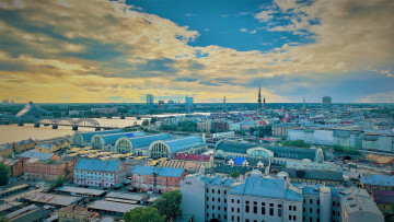 Картинка города рига+ латвия панорама