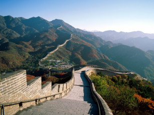 обоя the, great, wall, of, china, города