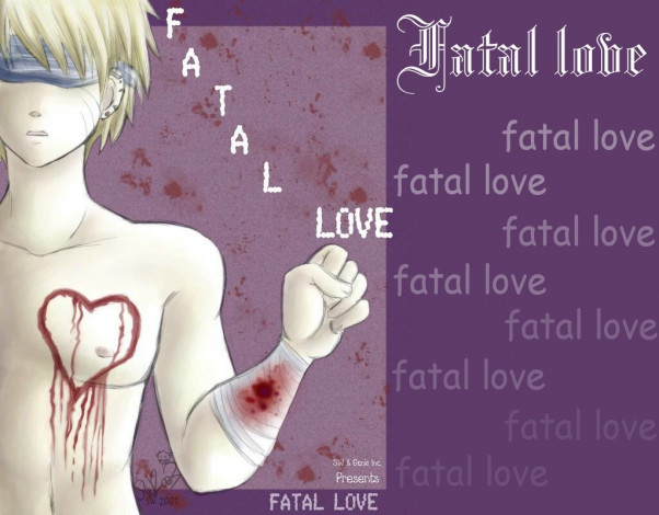 Обои картинки фото fatal, love, аниме, naruto
