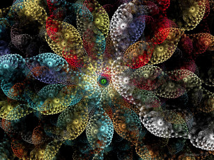 Картинка 3д графика fractal фракталы абстракция узор фон тёмрый цвета