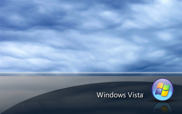обоя компьютеры, windows, vista, longhorn, логотип, виста, облака