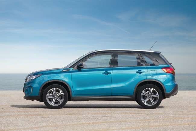 Обои картинки фото автомобили, suzuki, синий, 2014г, vitara