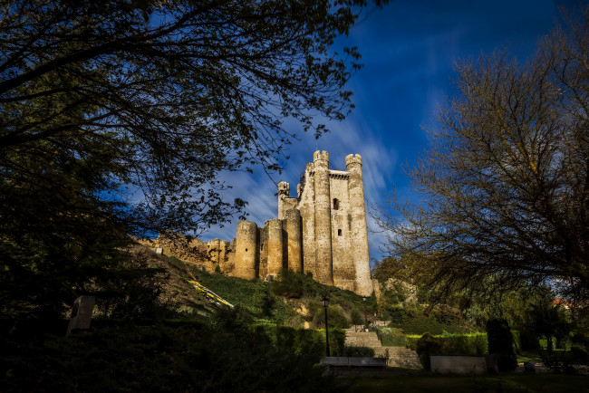 Обои картинки фото castillo de coyanza, города, - дворцы,  замки,  крепости, замок, пригорок