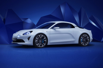 обоя renault alpine concept 2016, автомобили, renault, alpine, concept, 2016, белый