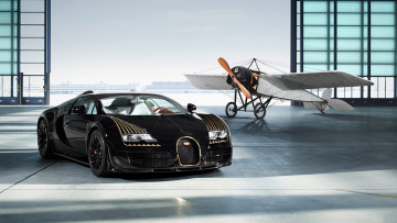 обоя bugatti veyron vitesse black bess 2014, автомобили, bugatti, самолёт, 2014, bess, black, vitesse, veyron