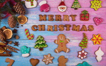 Картинка праздничные угощения печенье gingerbread