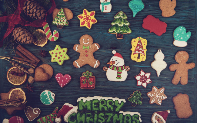Обои картинки фото праздничные, угощения, печенье, gingerbread