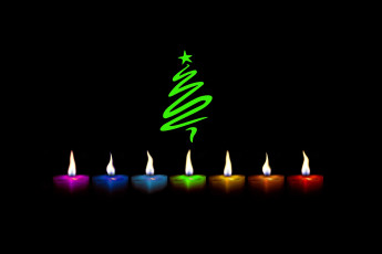 Картинка праздничные -+разное+ новый+год фон елка свечи