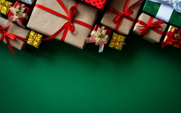 обоя праздничные, подарки и коробочки, подарки, банты, ленты