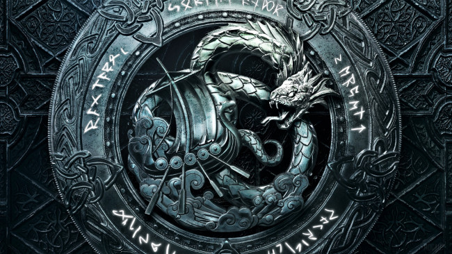 Обои картинки фото видео игры, for honor,  wrath of the jormungandr, дракон, руны, барельеф