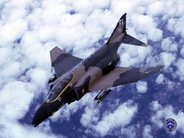 Обои картинки фото f4, авиация, боевые, самолёты