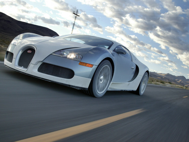 Обои картинки фото bugatti, veyron, 2005, автомобили