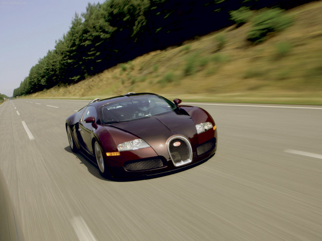 Обои картинки фото bugatti, veyron, 2005, автомобили