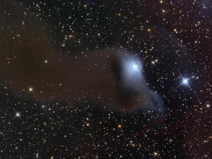 Картинка отражательная туманность цефее космос галактики туманности