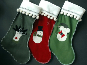 Картинка праздничные украшения носки