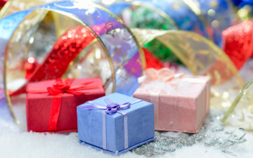 Картинка праздничные подарки коробочки лента коробки