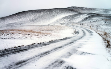 Картинка природа дороги дорога зима