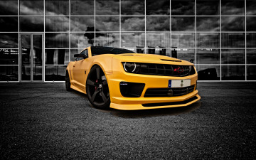 Картинка автомобили camaro bee yellow
