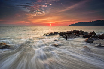 Картинка природа восходы закаты океан заря