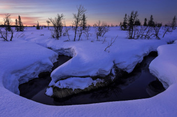Картинка природа зима снег река
