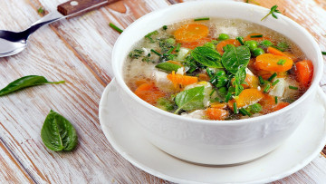 Картинка еда первые+блюда овощной суп базилик