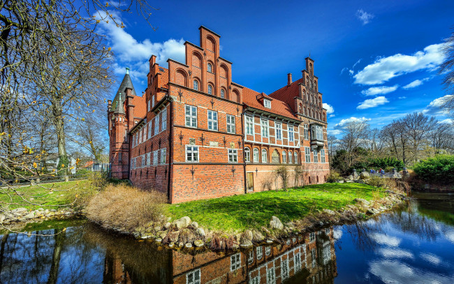 Обои картинки фото bergedorf castle, города, гамбург , германия, bergedorf, castle