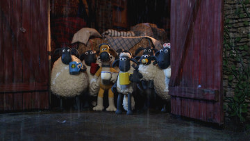 обоя shaun the sheep , сериал 2007 – 2020, мультфильмы, shaun the sheep, shaun, the, sheep, барашeк, шoн, мультсериал, мультфильм, короткометражка, семейный