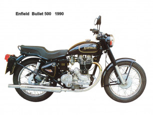 Картинка enfield bullet 500 1990 мотоциклы royal