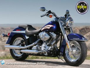 Картинка harley davidson heritage softail мотоциклы