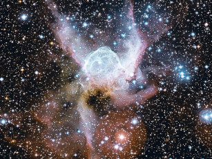 Картинка ngc 2359 шлем тора космос галактики туманности