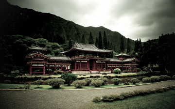 Картинка byodo in temple kaneohe hawaii города буддистские другие храмы