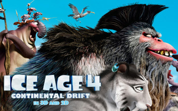 Картинка ice age continental drift мультфильмы звери ледниковый период