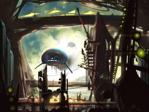 Картинка фэнтези космические+корабли +звездолеты +станции станция корабли космические будущее мир иной