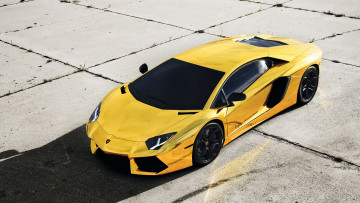 обоя автомобили, lamborghini, тюнинг, авто, машины, gold, aventador, спорткар, золото