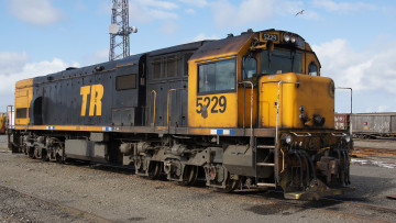 Картинка kiwirail+dxc+5229+locomotive техника локомотивы рельсы дорога железная локомотив