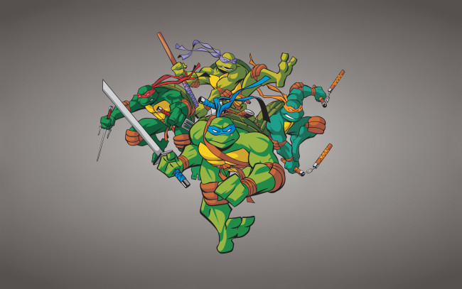 Обои картинки фото Черепашки ниндзя, мультфильмы, tmnt, Черепашки, ниндзя, teenage, mutant, ninja, turtles