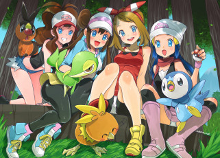 Картинка аниме pokemon девочки