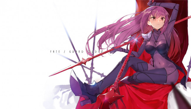 Обои картинки фото аниме, fate, stay night, scathach