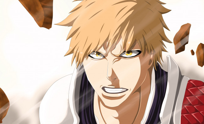 Обои картинки фото аниме, bleach, kurosaki, ichigo