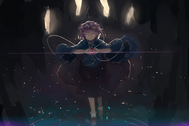 Обои картинки фото аниме, touhou, komeiji, satori